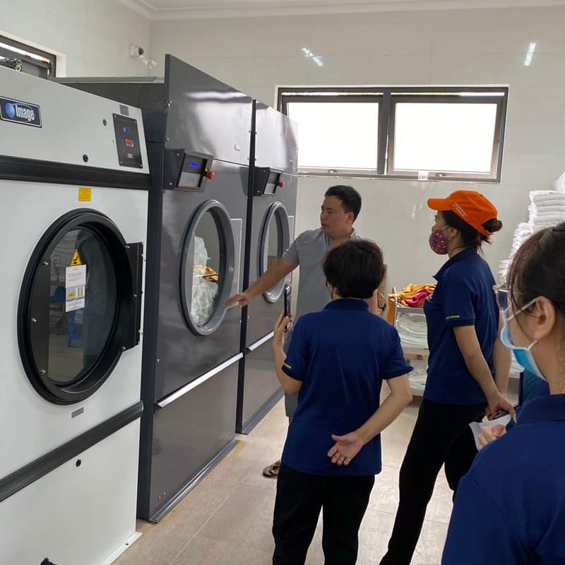 Quy trình vận hành máy giặt công nghiệp