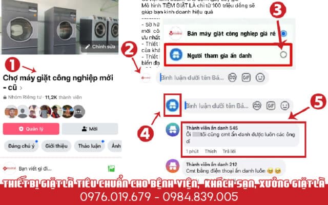 Các bước bình luận ẩn danh trên facebook